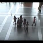 Robot Tries to Escape from Children’s Attack