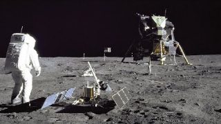 Restored Apollo 11 Moonwalk – Original NASA EVA Mission Video – Walking on the Moon