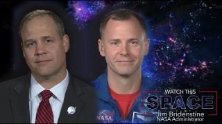 NASA Administrator Bridenstine Talks With Astronaut Nick Hague