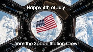 Happy 4th of July from the Space Station Crew