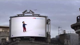 British Airways – #lookup in Piccadilly Circus #DiscoverBA