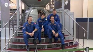 Four ESA astronauts training at Star City