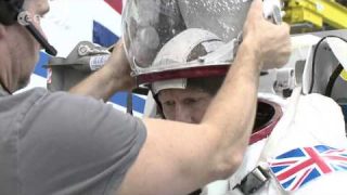 ESA astronaut Tim Peake spacewalk training
