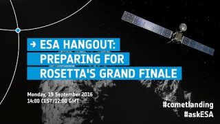 ESAHangout: Preparing for Rosetta’s grand finale