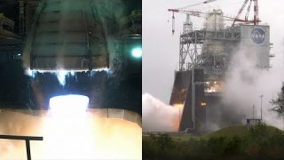 Milestone Hot Fire Engine Test for NASA’s Space Launch System Rocket