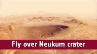 Fly over Neukum crater