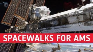 Spacewalks for AMS