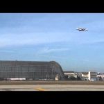 Space Shuttle Endeavour Over NASA’s Ames Research Center