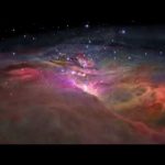 Flight Through Orion Nebula in Visible and Infrared Light
