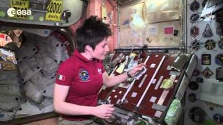 Space snack time with Samantha Cristoforetti