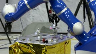 Andreas Mogensen controls ground rover from space
