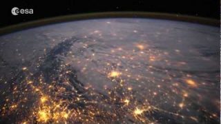 Timelapse of Western Europe seen from onboard the ISS