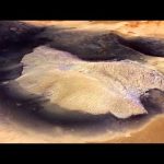 Flying over Becquerel crater