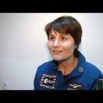 Interview with Samantha after landing