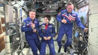 NASA Space Station Crew Discusses Life In Space With The Media