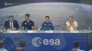 Tim’s first news conference back on Earth