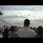 Discovery Flyovers Delight D.C. Area as Seen From NASA Headquarters