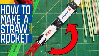 How To Make Your Own Falcon 9 Straw Rocket