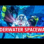 Underwater spacewalk training with Thomas Pesquet