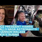 Vice President Kamala Harris Calls NASA Astronauts Shannon Walker and Kate Rubins