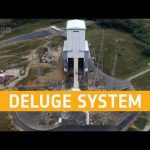 Ariane 6 launch pad water deluge system test