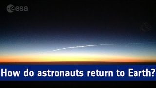 How do astronauts return to Earth? [with Closed Captions]