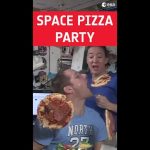 Space pizza party with Thomas Pesquet 🍕 #shorts
