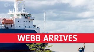 Webb arrives in French Guiana for launch on Ariane 5
