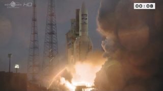 Ariane 5 flight VA217 liftoff replay