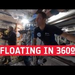 Floating through the Space Station in 360