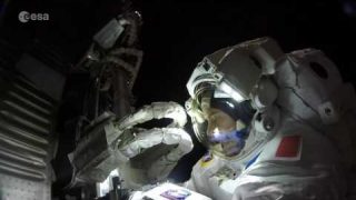 Station spacewalk (GoPro footage hyperlapse)