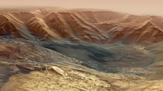 Fly-through movie of Hebes Chasma