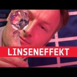 Water experiments part 4 – lens effect | Cosmic Kiss (In German, English subtitles available)