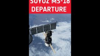 Soyuz MS-18 departure timelapse #shorts