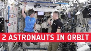 Mission Minerva meets Cosmic Kiss | Two astronauts in orbit