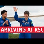 Crew-4 arrive at Kennedy Space Center