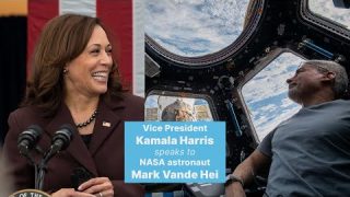 Vice President Kamala Harris Speaks to NASA Astronaut Mark Vande Hei