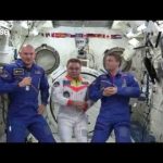 Astronauts send a message of peace and cooperation from space
