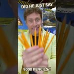 Did he just say 9000 pencils?!