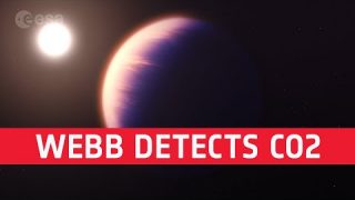 Webb detects carbon dioxide on an exoplanet #shorts