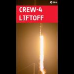 Liftoff of Crew-4 to the International Space Station 🚀 #MissionMinerva #Shorts