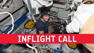 Inflight call with ESA astronaut Samantha Cristoforetti