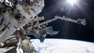 Astronauts Raja Chari & Matthias Maurer Spacewalk Outside the International Space Station