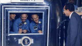 Historic Apollo 11 Footage: Returning to Earth after Moon Landing