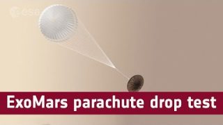 ExoMars low-altitude parachute drop test