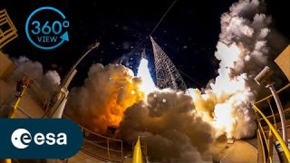 Final Ariane 5 liftoff | 360° view of launch