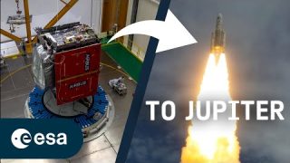 Juice flies Ariane 5 | Preparation to liftoff timelapse
