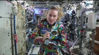 NASA Astronaut Talks with Cancer Patients about Cancer Research on the International Space Station