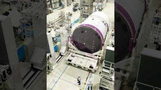 Ariane 6 arrives at the launcher assembly building 🚀 #shorts