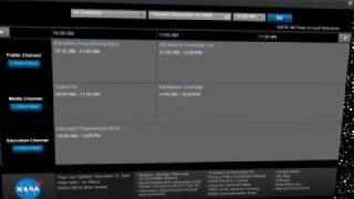 NASA TV Schedule on the Web
